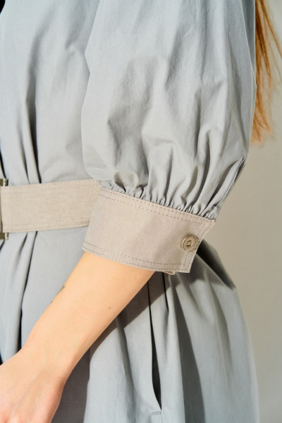 Платье Laikony L-434 серо-голубой - фото 11