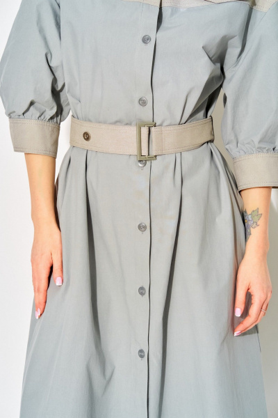 Платье Laikony L-434 серо-голубой - фото 10