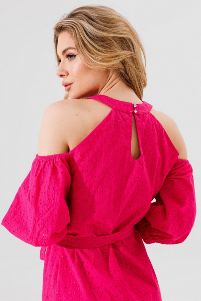 Платье Faufilure С1268 розовый - фото 5