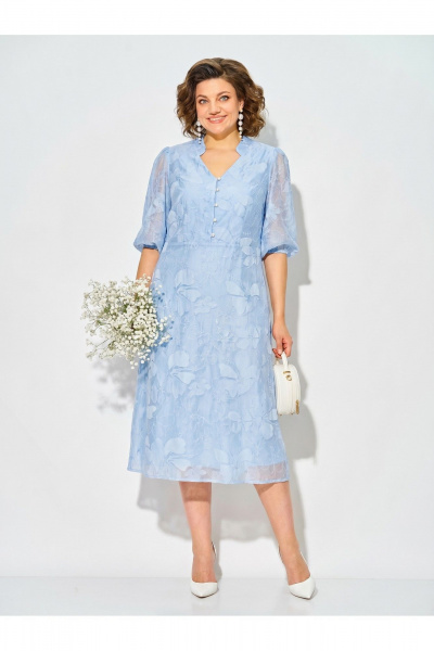 Платье Liliana 1537 нежно-голубой - фото 6