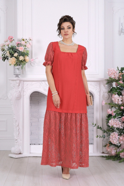 Платье Ninele 6114 красный - фото 8