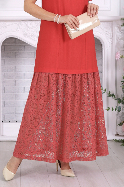 Платье Ninele 6114 красный - фото 7