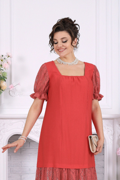 Платье Ninele 6114 красный - фото 6