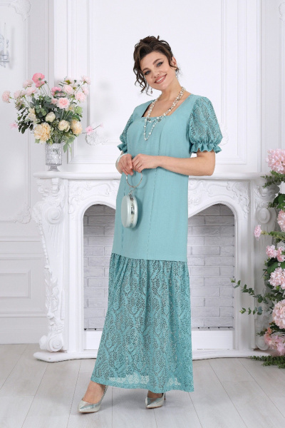 Платье Ninele 6114 морской - фото 9