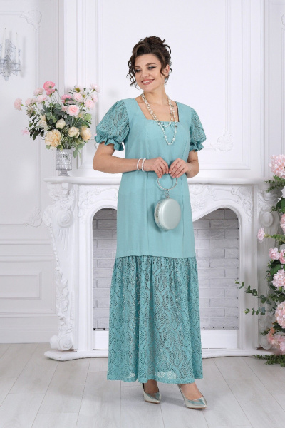 Платье Ninele 6114 морской - фото 8