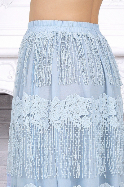 Блуза, юбка Ninele 6115 голубой - фото 10