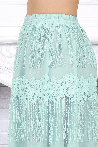 Блуза, юбка Ninele 6115 салатовый - фото 10