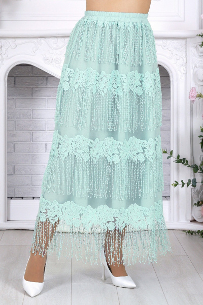 Блуза, юбка Ninele 6115 салатовый - фото 9