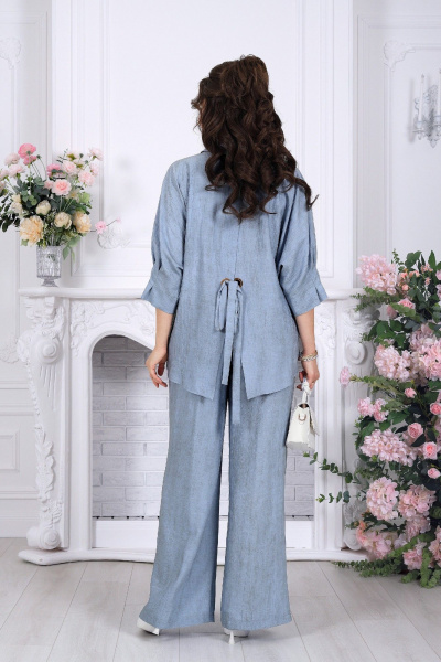 Блуза, брюки Ninele 6122 голубой - фото 8