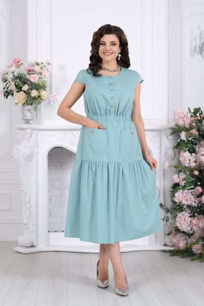 Платье Ninele 7535 морской - фото 3