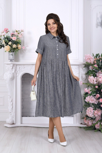 Платье Ninele 7536 джинсовый - фото 2