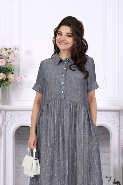 Платье Ninele 7536 джинсовый - фото 5