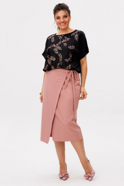 Юбка Anelli 1858 пыльная-роза - фото 5