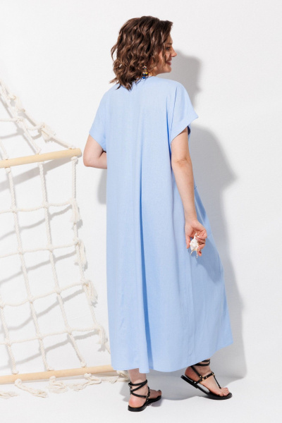 Платье ANASTASIA MAK 1326 голубой - фото 8