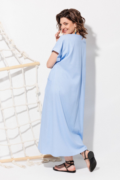 Платье ANASTASIA MAK 1326 голубой - фото 7