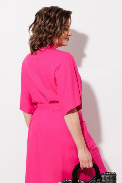 Платье ANASTASIA MAK 1327 фуксия - фото 9
