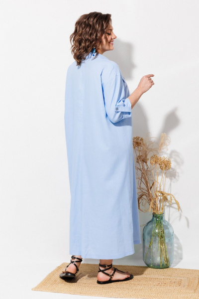 Платье ANASTASIA MAK 1330 голубой - фото 9