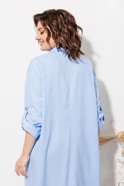 Платье ANASTASIA MAK 1330 голубой - фото 5