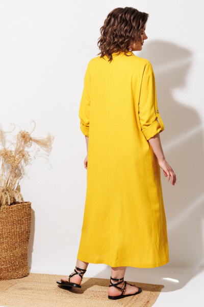 Платье ANASTASIA MAK 1330 желтый - фото 10