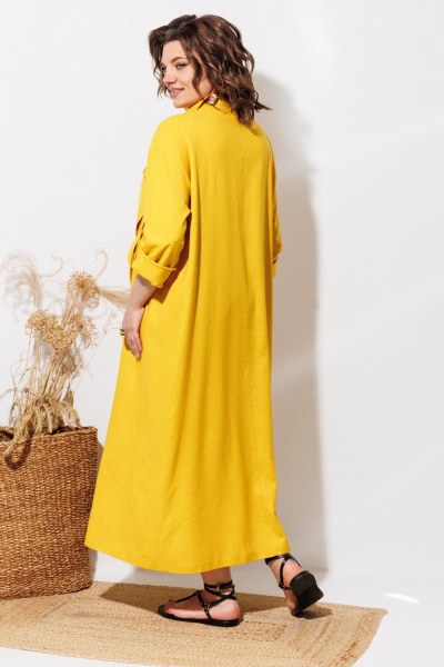 Платье ANASTASIA MAK 1330 желтый - фото 9