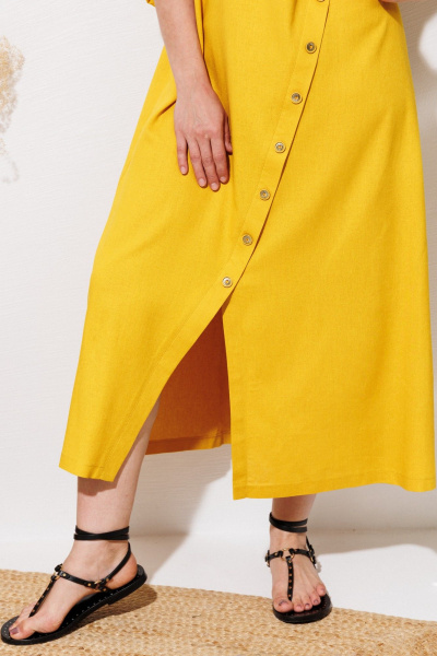 Платье ANASTASIA MAK 1330 желтый - фото 7