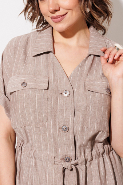 Брюки, рубашка ANASTASIA MAK 1337 какао - фото 15