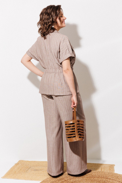 Брюки, рубашка ANASTASIA MAK 1337 какао - фото 11