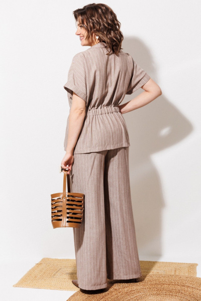 Брюки, рубашка ANASTASIA MAK 1337 какао - фото 10