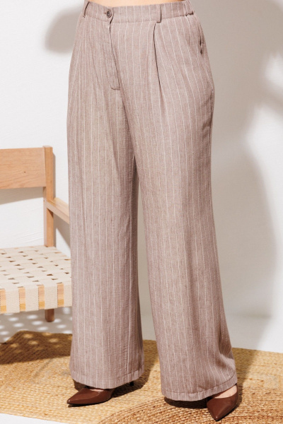 Брюки, рубашка ANASTASIA MAK 1337 какао - фото 7