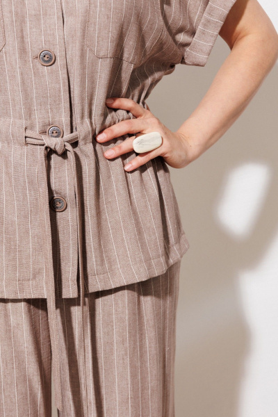 Брюки, рубашка ANASTASIA MAK 1337 какао - фото 6