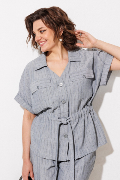 Брюки, рубашка ANASTASIA MAK 1337 светло-серый - фото 14