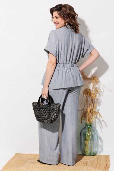 Брюки, рубашка ANASTASIA MAK 1337 светло-серый - фото 12