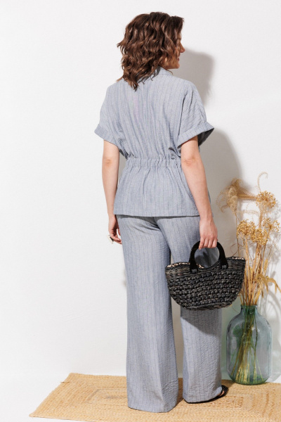 Брюки, рубашка ANASTASIA MAK 1337 светло-серый - фото 11