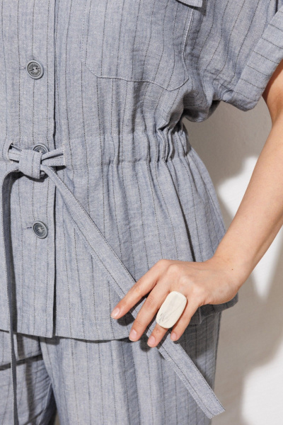 Брюки, рубашка ANASTASIA MAK 1337 светло-серый - фото 9
