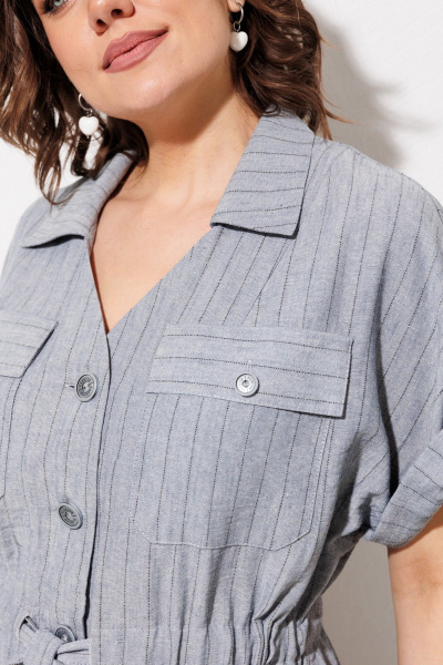 Брюки, рубашка ANASTASIA MAK 1337 светло-серый - фото 8