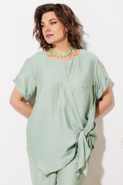 Блуза, брюки ANASTASIA MAK 1340 мята - фото 11