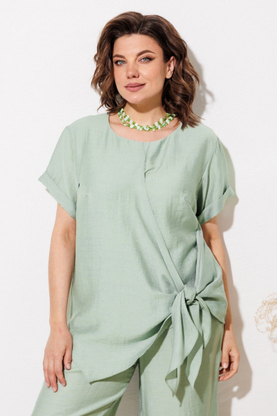 Блуза, брюки ANASTASIA MAK 1340 мята - фото 10