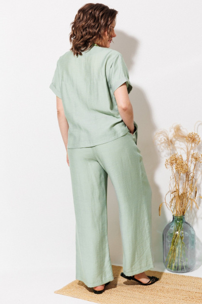 Блуза, брюки ANASTASIA MAK 1340 мята - фото 9