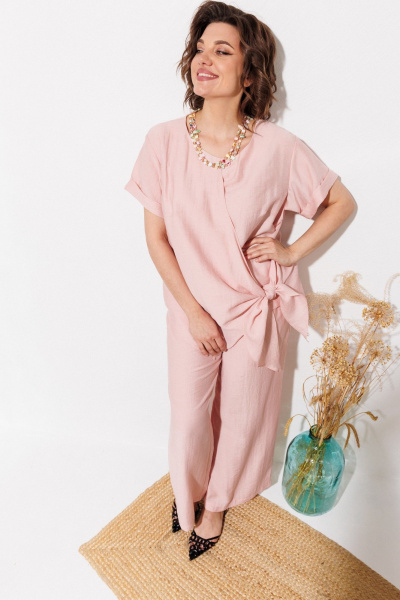 Блуза, брюки ANASTASIA MAK 1340 розовый - фото 12