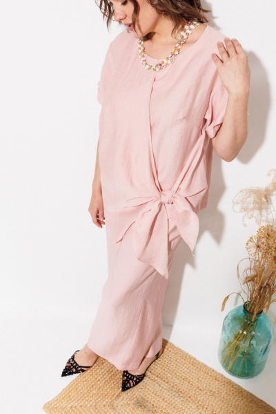 Блуза, брюки ANASTASIA MAK 1340 розовый - фото 11