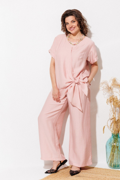 Блуза, брюки ANASTASIA MAK 1340 розовый - фото 1