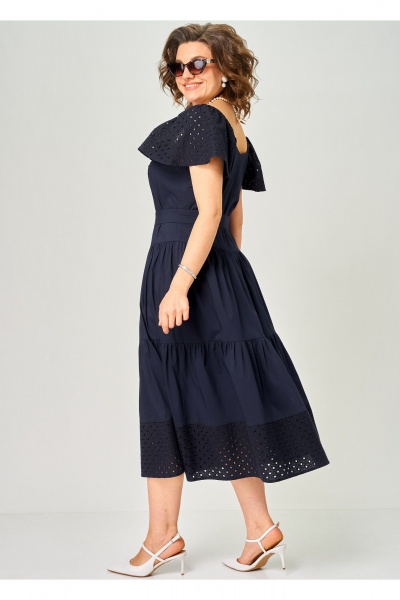 Платье EVA GRANT 7297С синий - фото 16