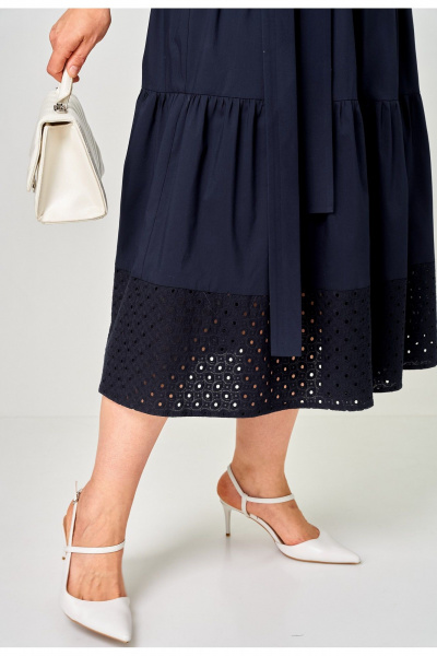 Платье EVA GRANT 7297С синий - фото 14