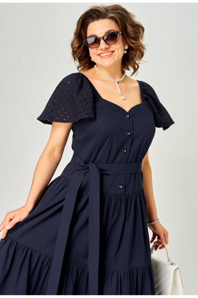 Платье EVA GRANT 7297С синий - фото 11