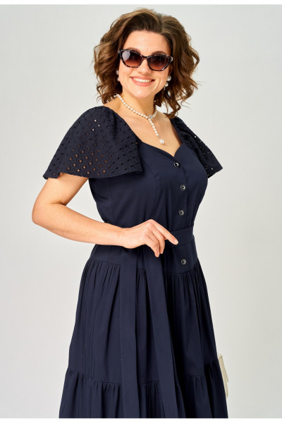 Платье EVA GRANT 7297С синий - фото 10