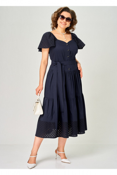 Платье EVA GRANT 7297С синий - фото 3