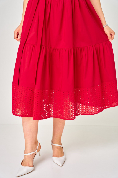 Платье EVA GRANT 7297С красный - фото 20