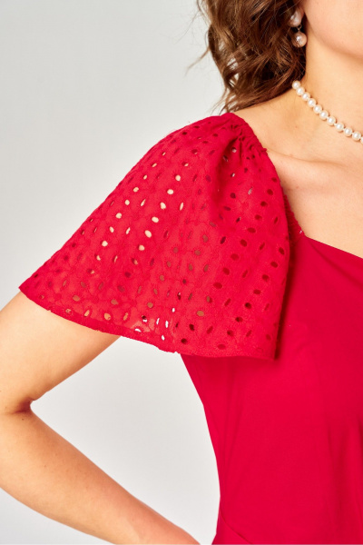 Платье EVA GRANT 7297С красный - фото 18