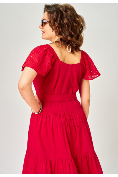 Платье EVA GRANT 7297С красный - фото 6