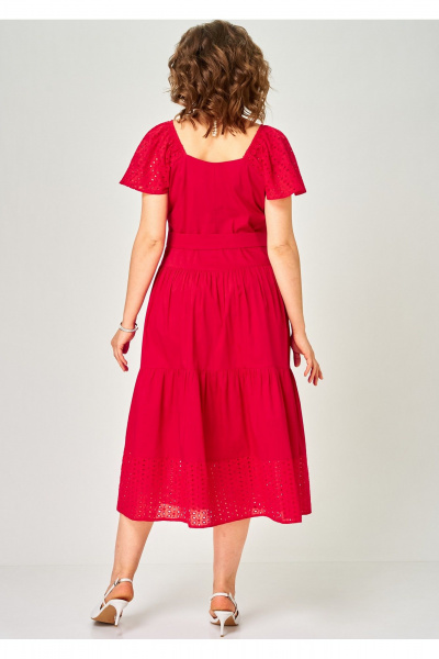 Платье EVA GRANT 7297С красный - фото 5